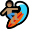 Person Surfing - Medium emoji on Microsoft
